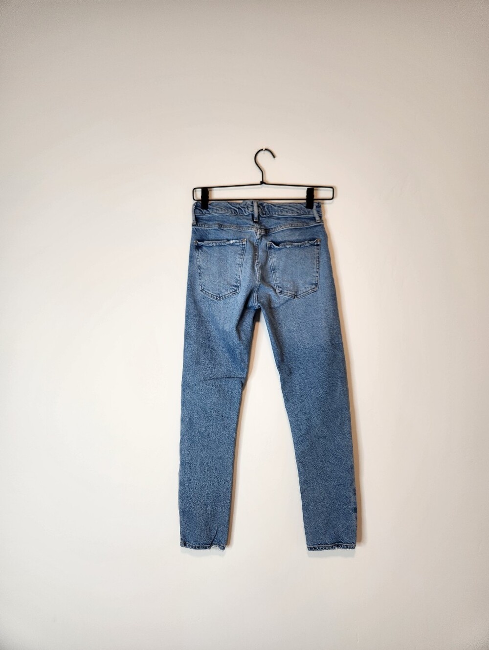AGOLDE Swerve Toni Mid Rise Jeans Women Size 25 Straight Side Stripe - Picture 3 of 10